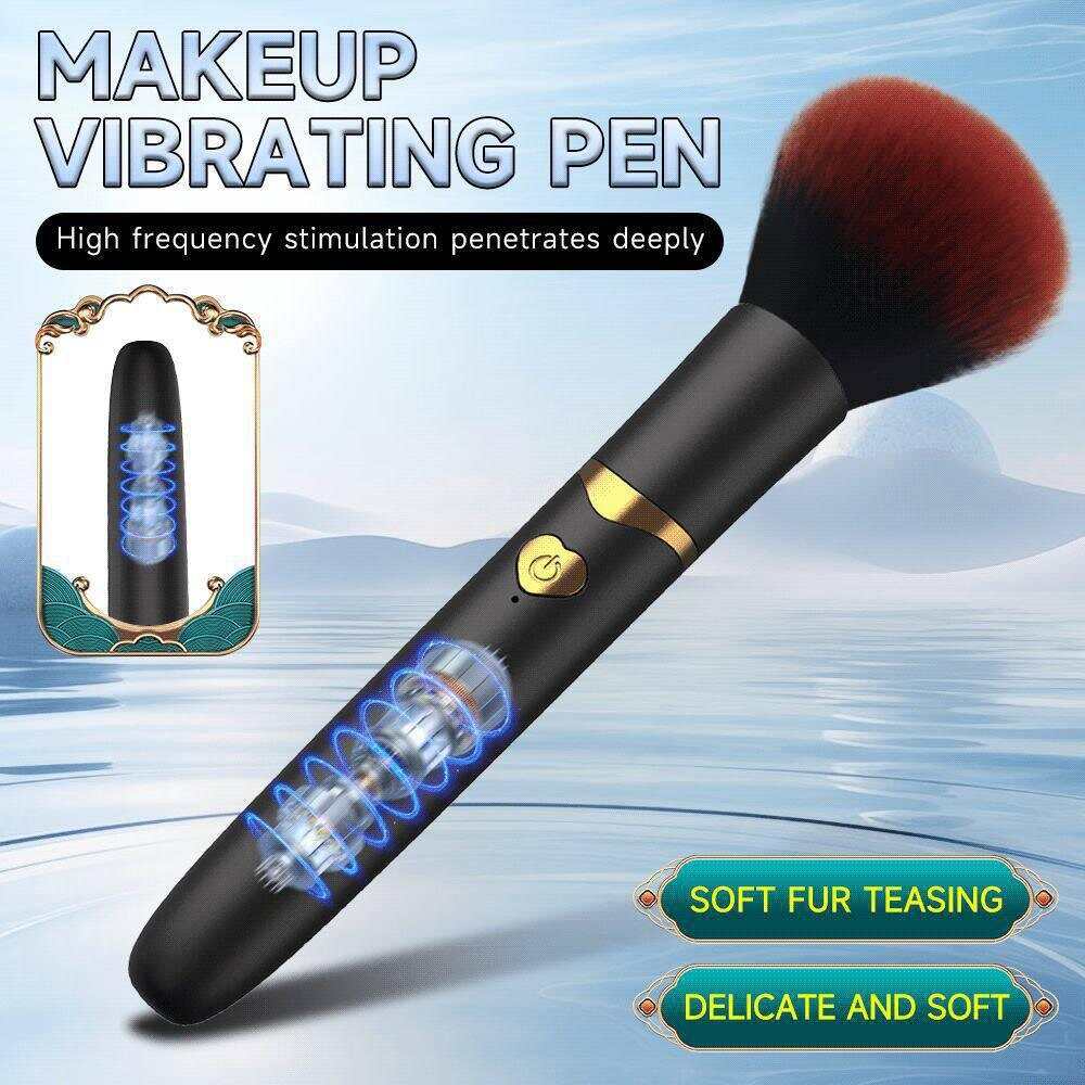 Passion Pulse Adult - Makeup Brush Vibrating Clitoral Vibrator Wand