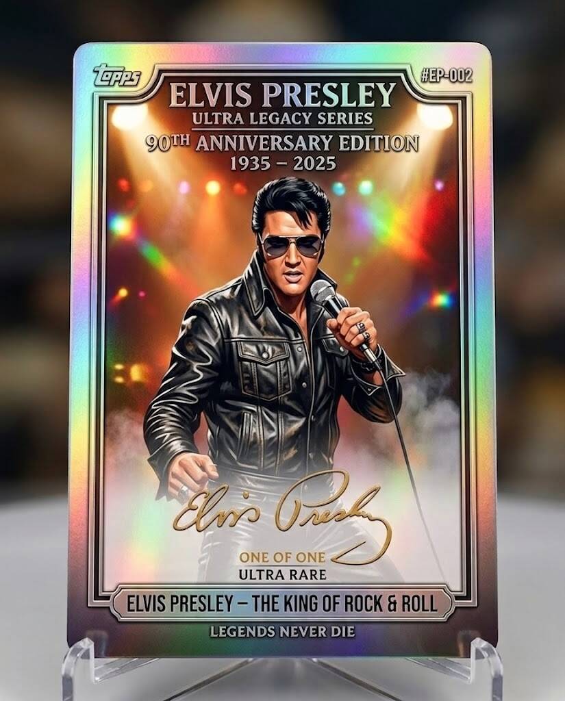 Topps Elvis Presley 90th Anniversary One of One Trading Card