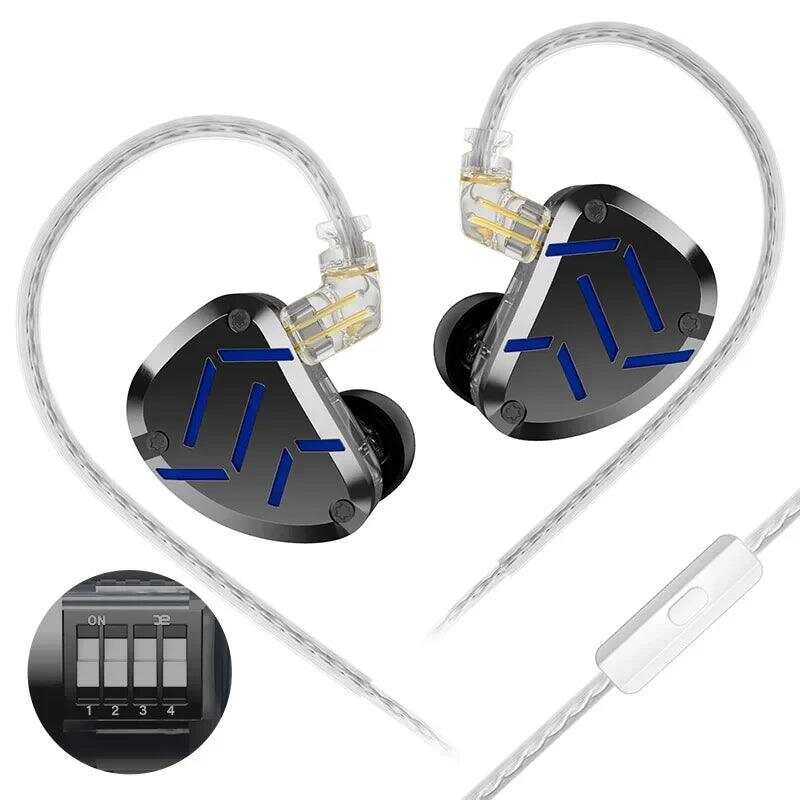 KZ ZAT - Professional Hybrid In-Ear Monitors with Customizable Sound
