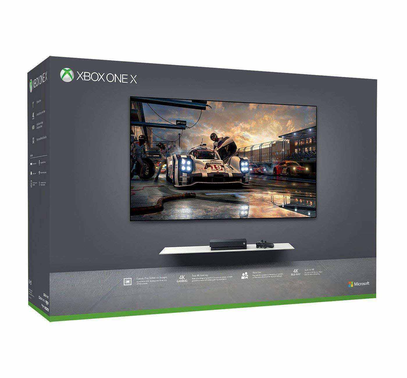 Microsoft Xbox One X 1TB Console with Wireless Controller: Enhanced, HDR, Native 4K, Ultra HD (2017 Model) (Renewed)