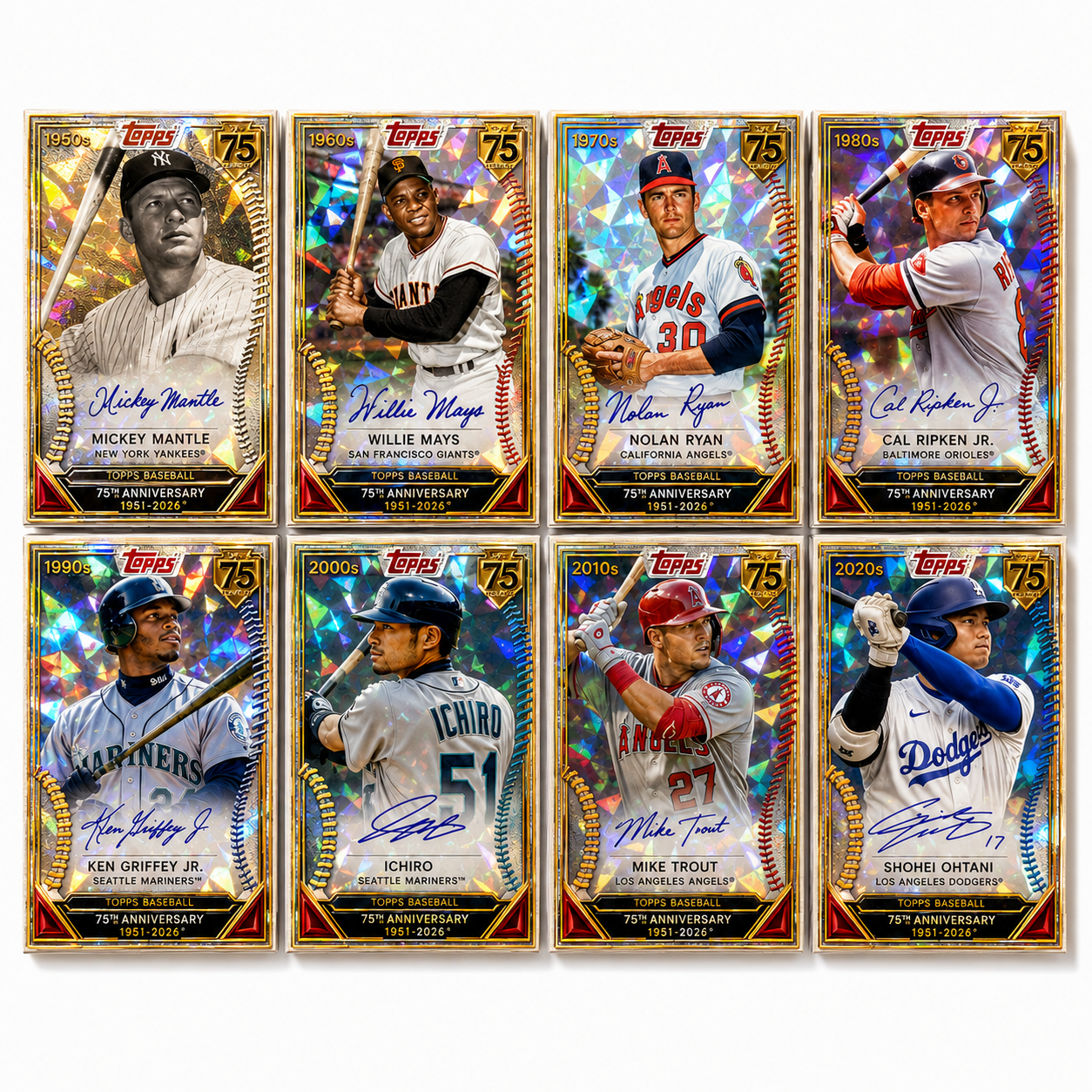 75th Anniversary Baseball Card Set (1951–2026)