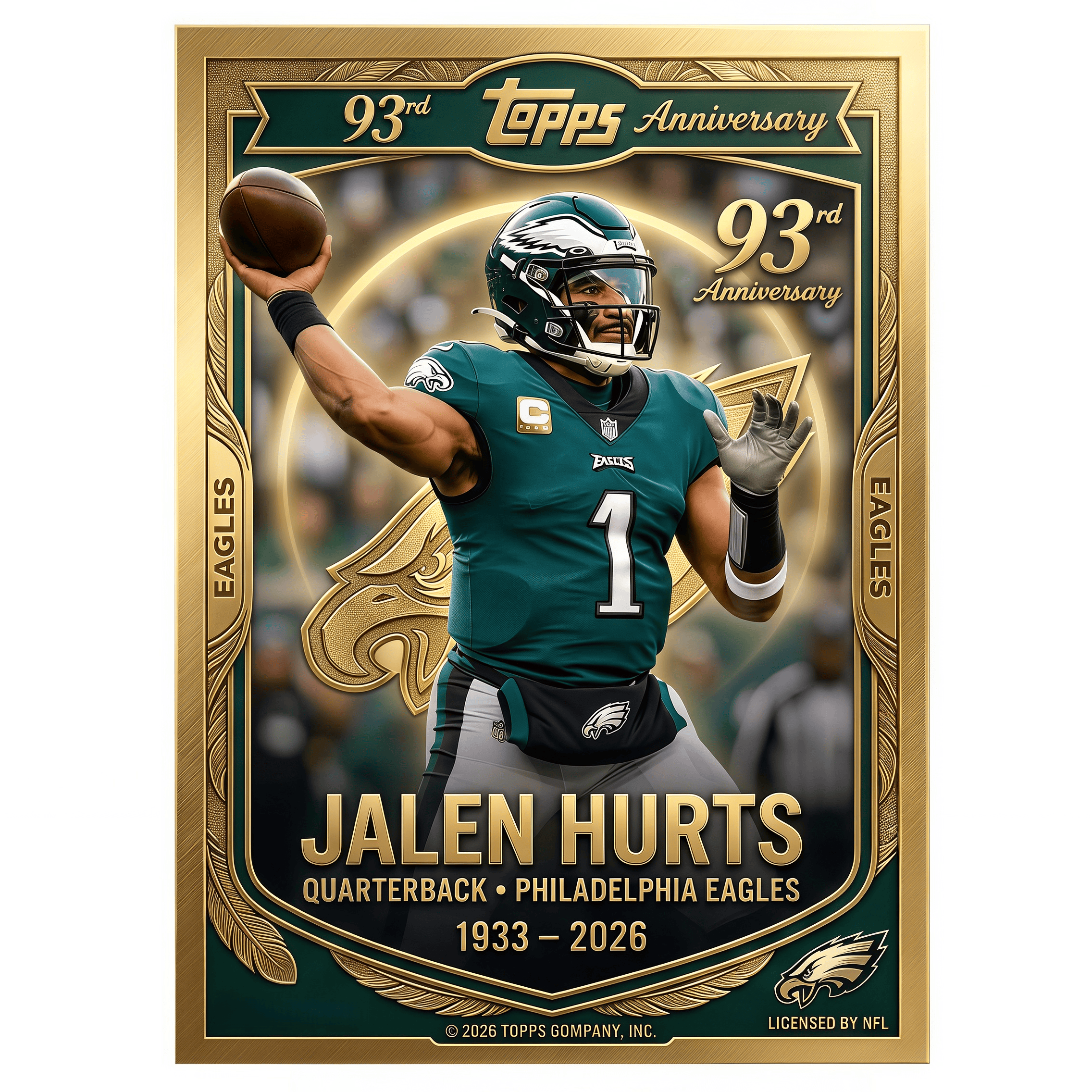 2026 Philadelphia Eagles 93rd Anniversary Hobby Box