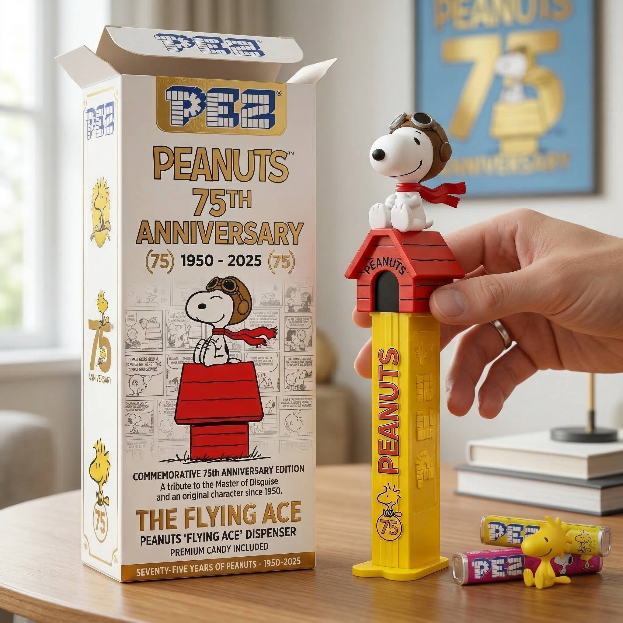 Peanuts 75th Anniversary PEZ Dispenser
