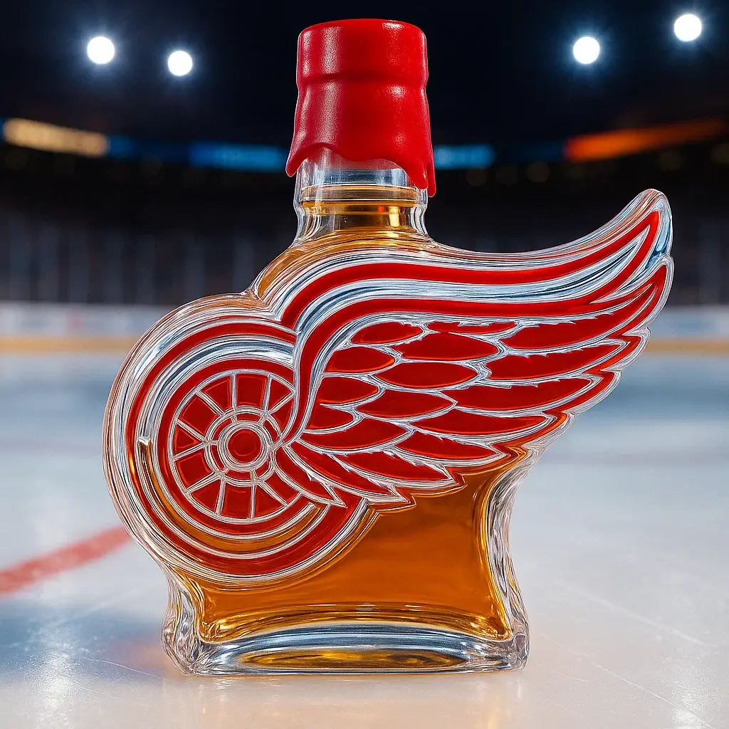 Detroit Red Wings Whisky Bottle