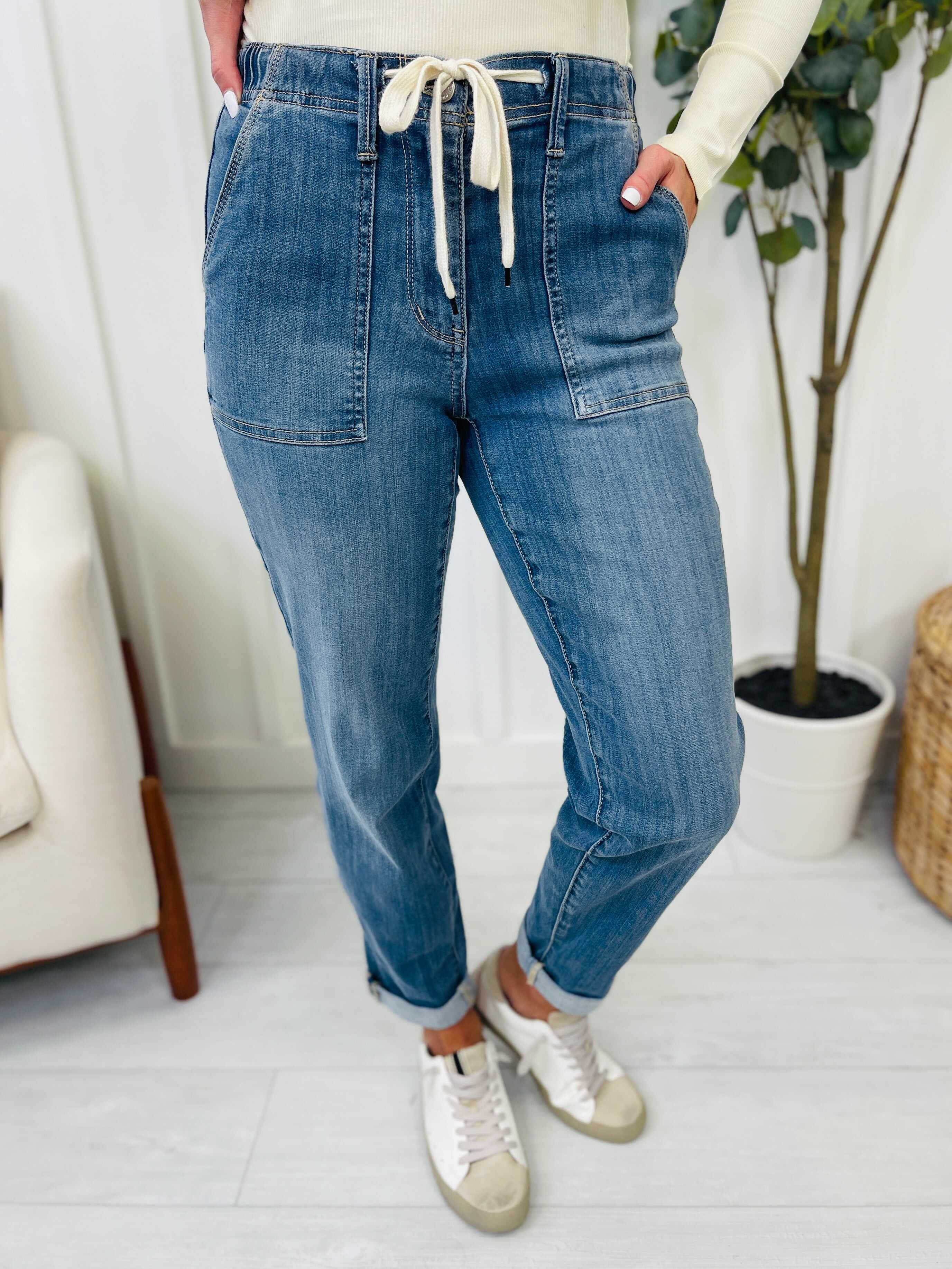 Joggers REG/CURVY Jog It Out Denim Joggers RESTOCK!