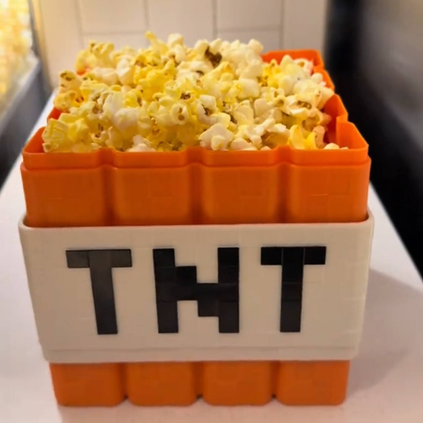 A Minecraft Movie TNT Popcorn Bucket