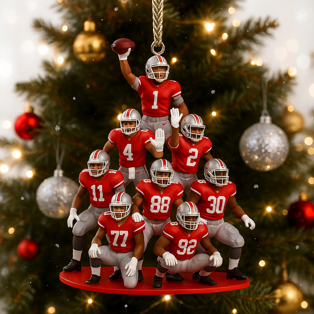 Ohio State Buckeyes Team Christmas Ornament