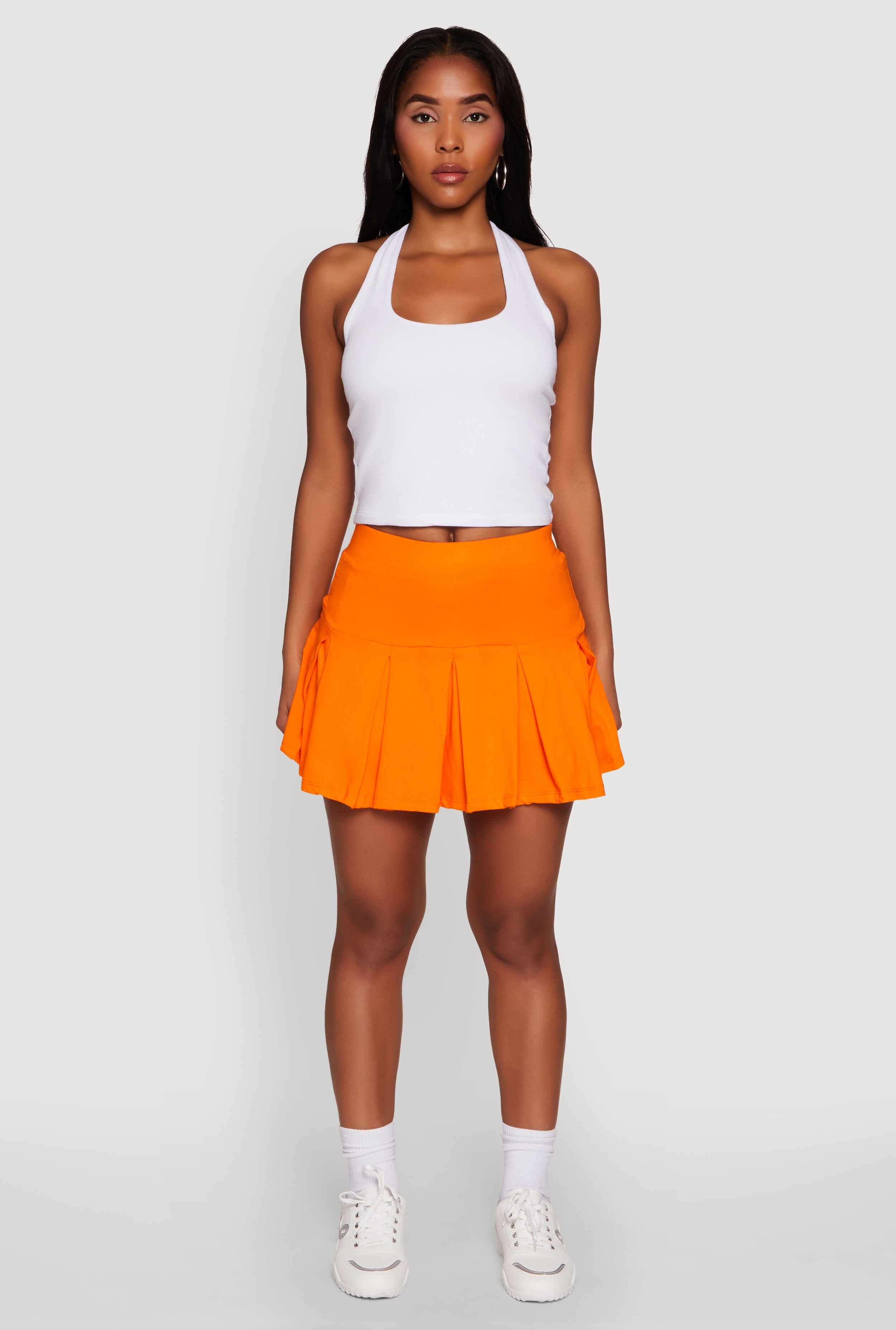 Trendy Activewear Lined Mini Pleated Tennis Skirt