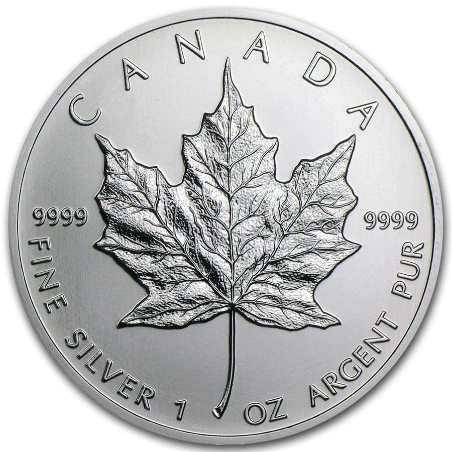 CANADA Maple Leaf 1oz FINE SILVER .