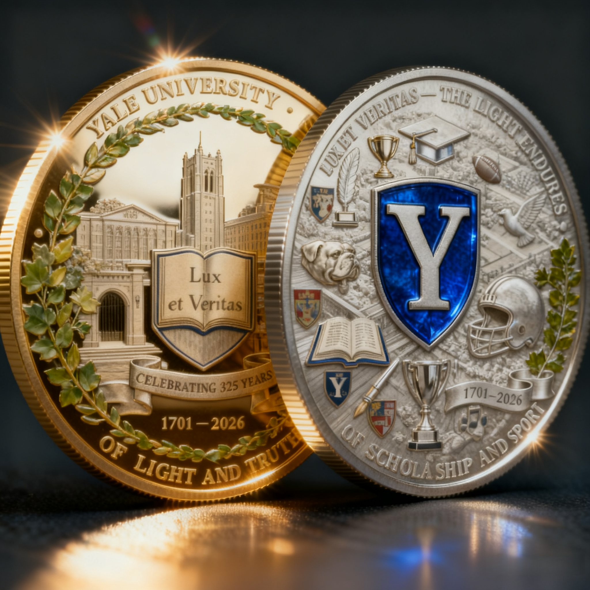 Yale University 325th Anniversary Commemorative Coin