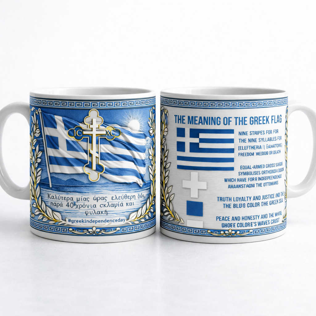 Greek Independence 205th Anniversary Commemorative Mug