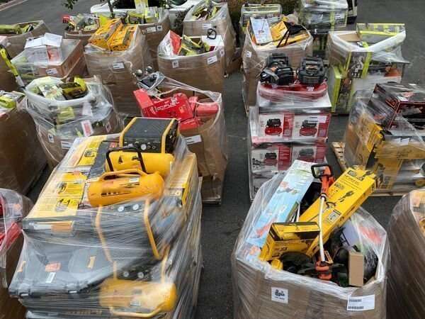 🎁2024 NEW Customer Returns Tool Pallets Online⭐Buy 7 FOOT TALL “MONSTER” PALLETS Online