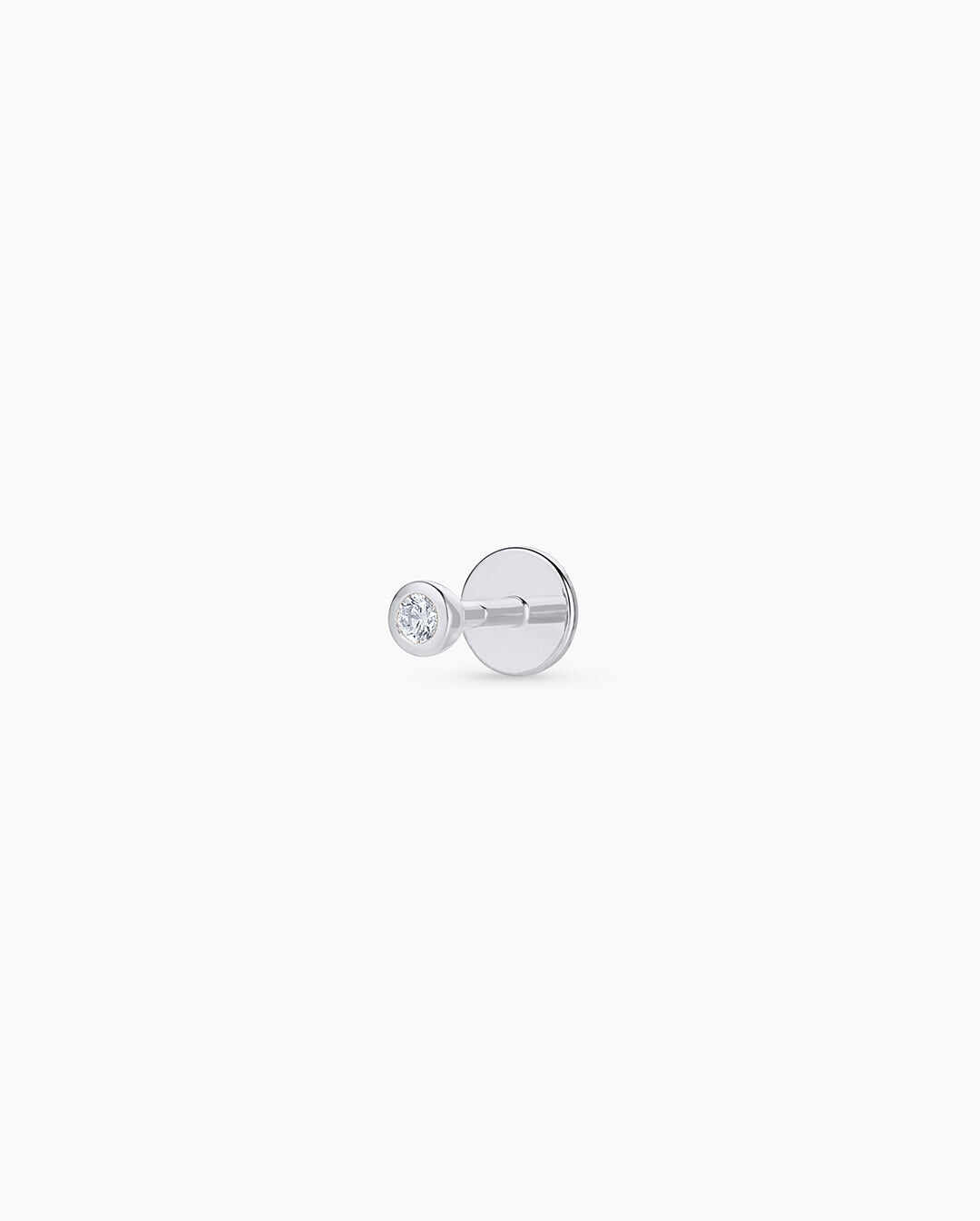 Classic Diamond Flat Back Single Stud
