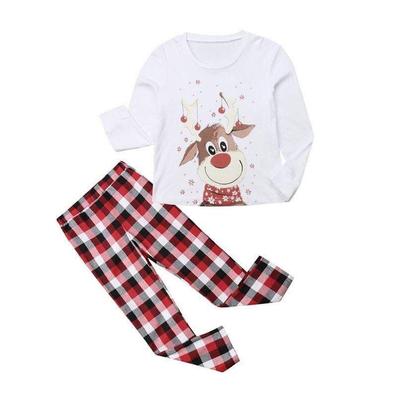 Holiday Family Matching Reindeer Pajamas Sets