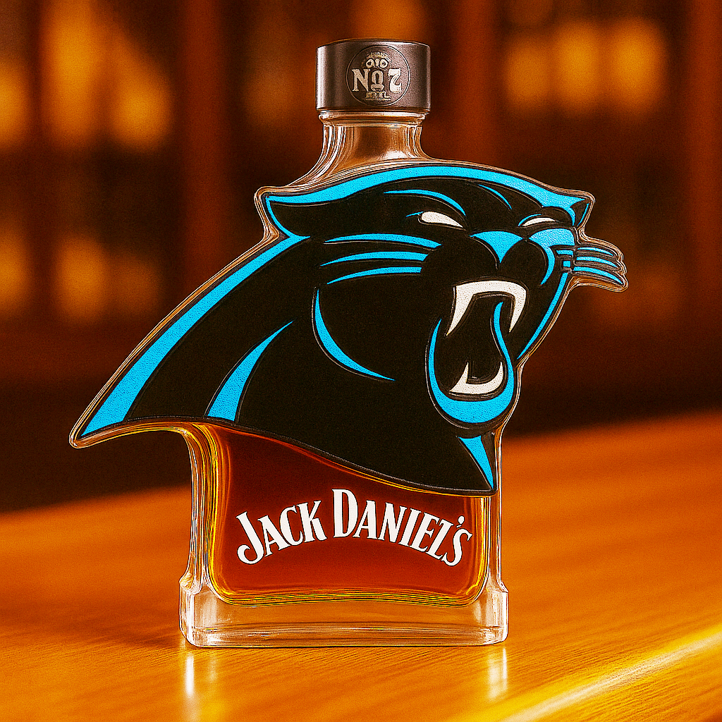Carolina Panthers Whiskey Bottle