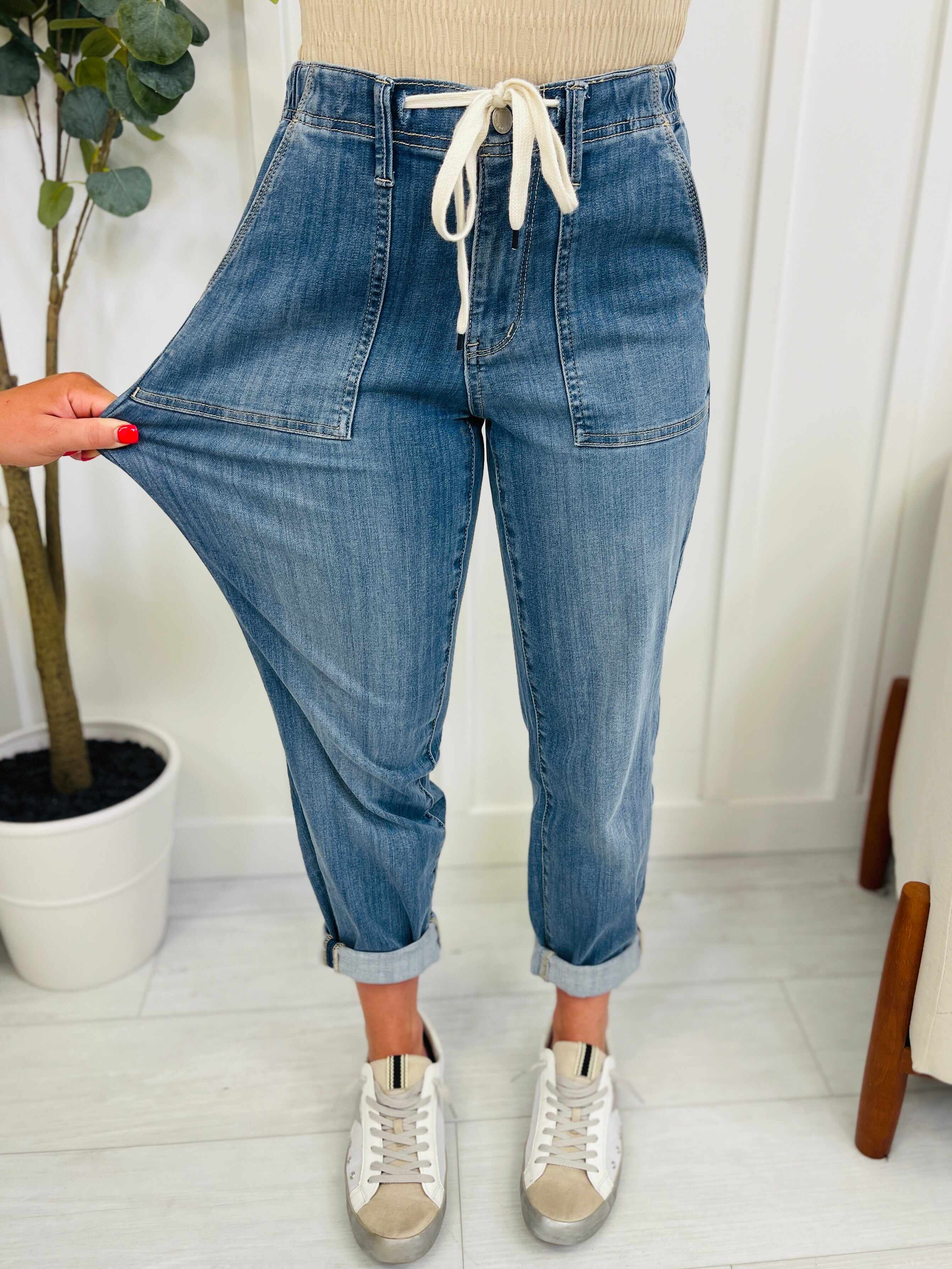 MARKDOWNS! Joggers REG/CURVY Jog It Out Denim Joggers RESTOCK!