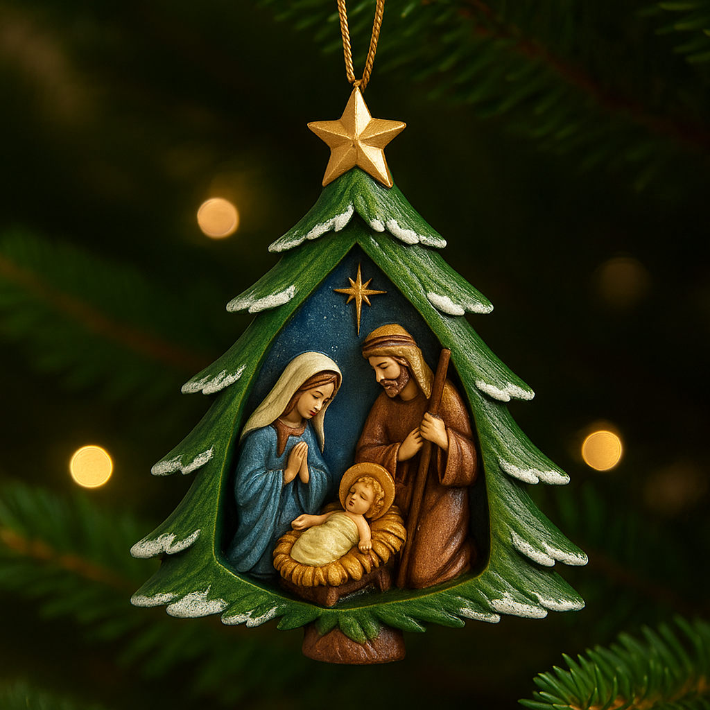 Nativity Christmas Tree Ornament