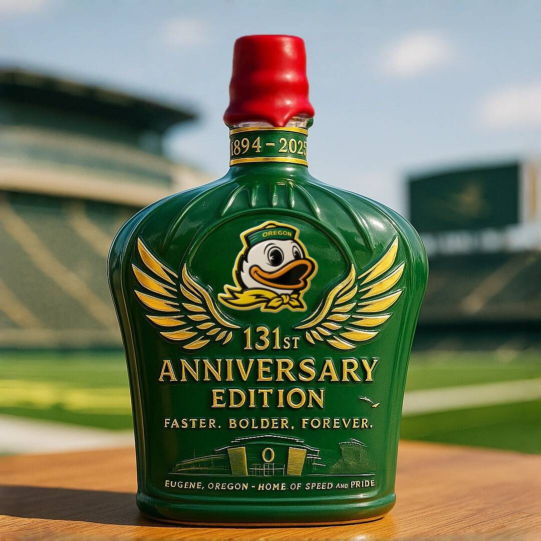 Ducks 131st Anniversary Whiskey Bottle