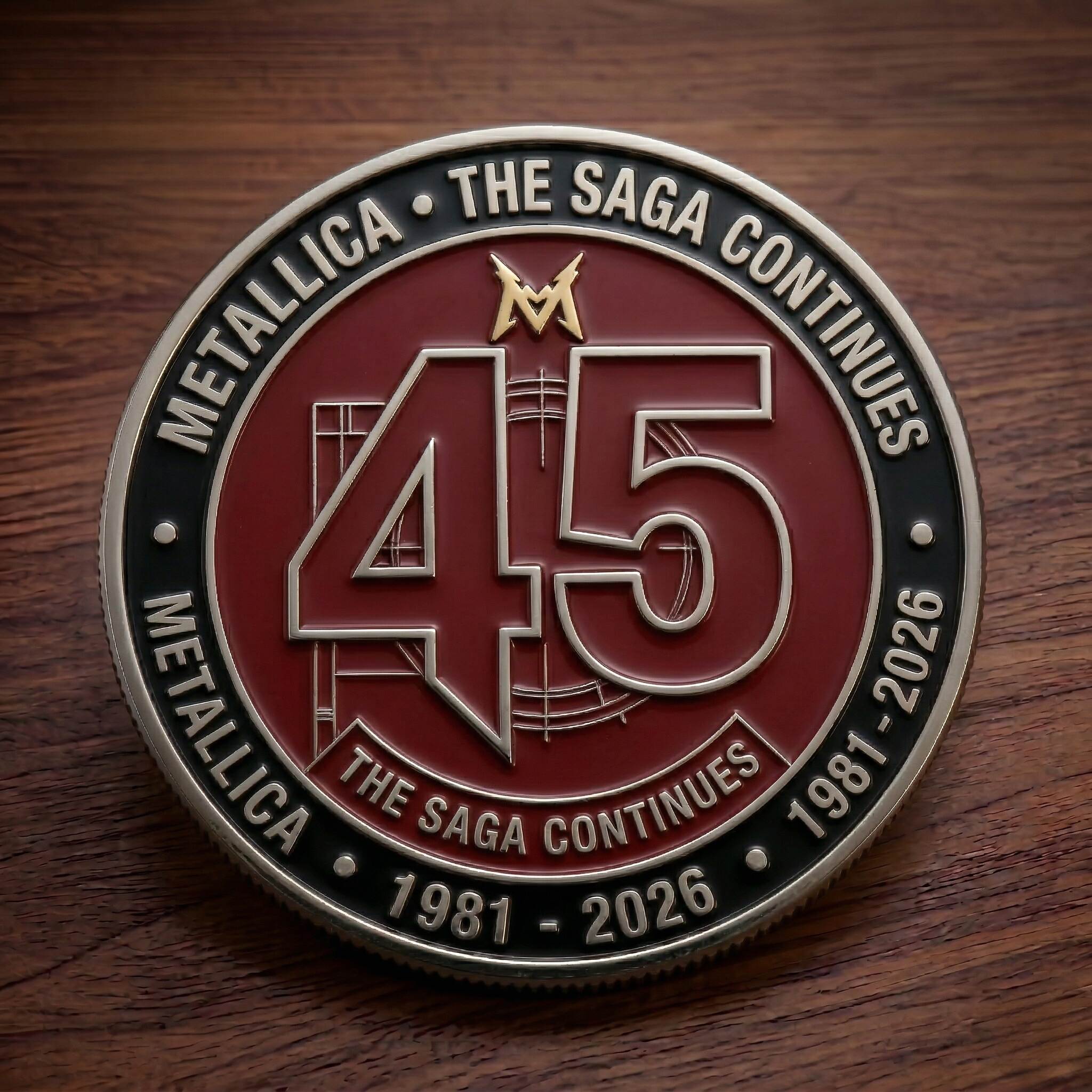 Metal Legacy 45th Anniversary Coin