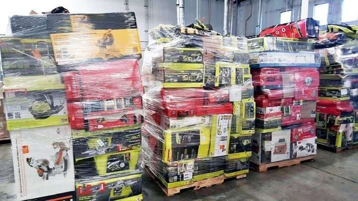 🎁2024 NEW Customer Returns Tool Pallets Online⭐Buy 7 FOOT TALL “MONSTER” PALLETS Online