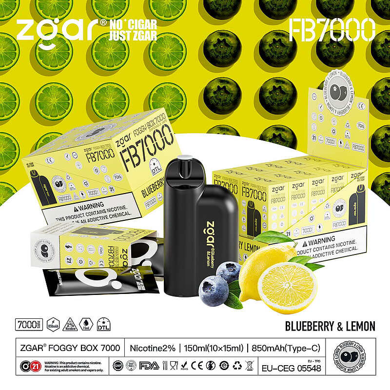 ZGAR FOGGY BOX 7000 Puffs 2% Nicotine Rechargeable Disposable Pod