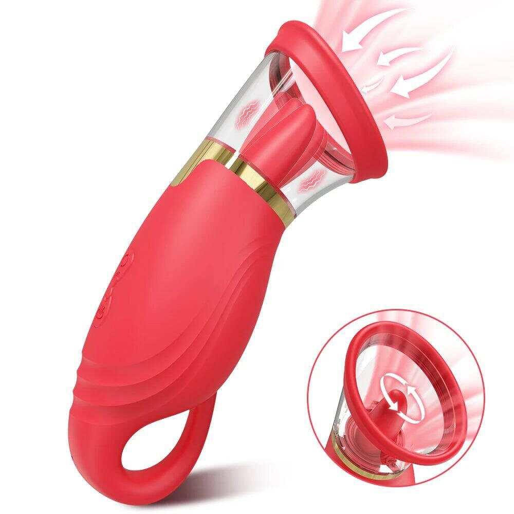 Tongue Sucking Licking Vibrator – Clitoris & Nipple Stimulator