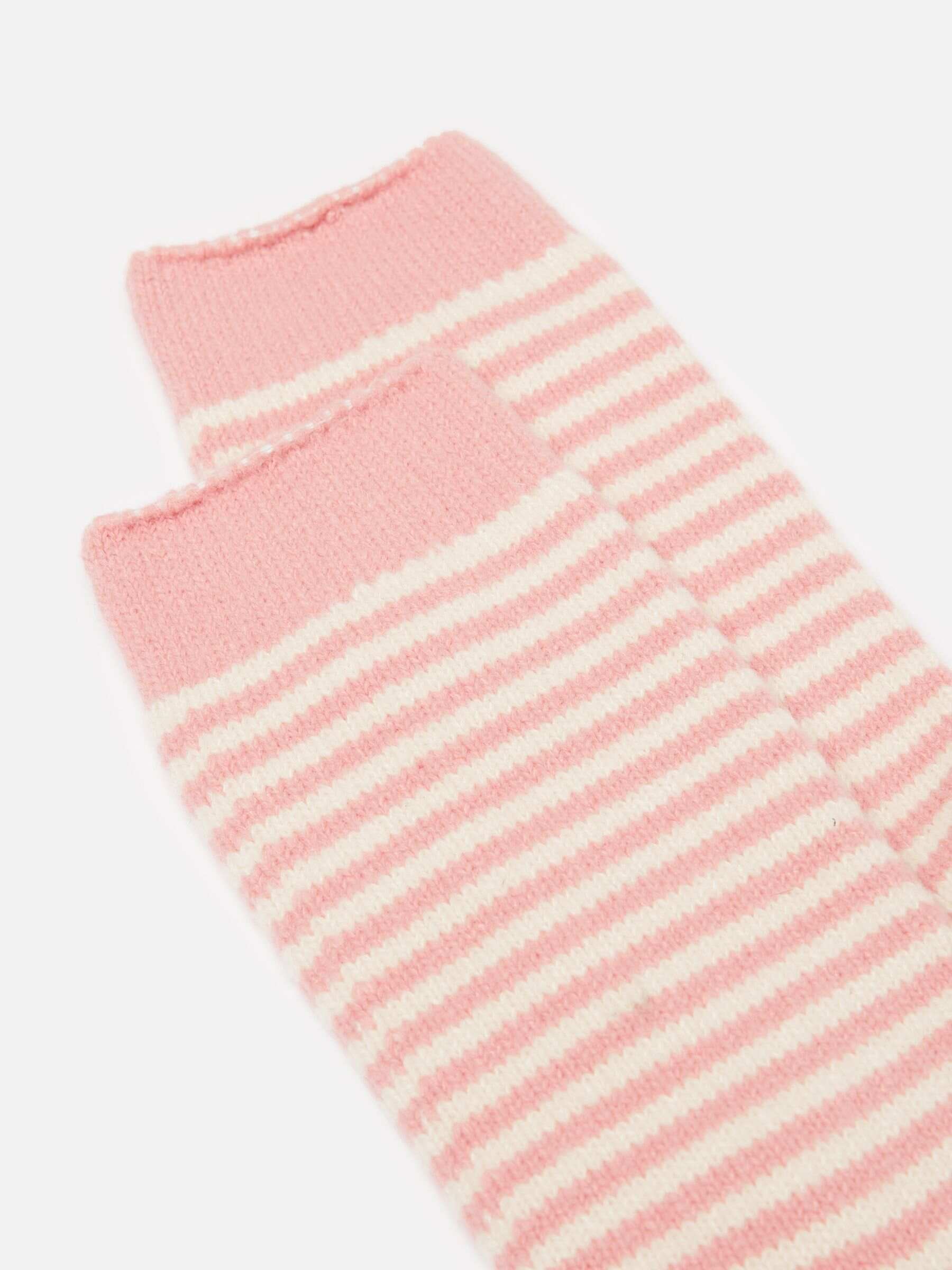 Women's Toasty Pink Cosy Striped Socks (size 4-8)