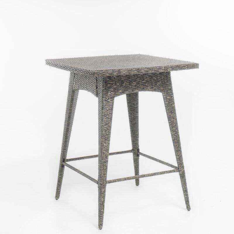 Billie-Anne Square 4 - Person 32.5'' Long Bar Height Dining Set with Cushions