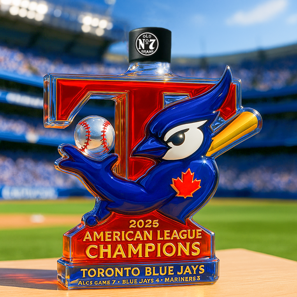 Blue Jays 2025 ALCS Champions Whiskey Bottle