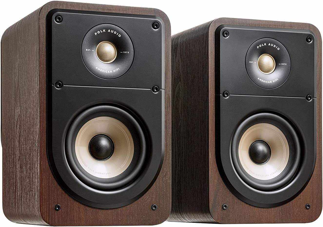 Polk Audio Signature Elite ES20 Bookshelf Speaker - Hi-Res Audio Certified,Dolby Atmos & DTS:X Compatible, 1