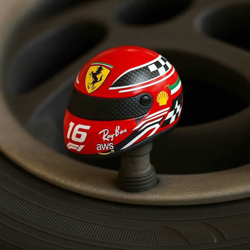F1 Team Helmet Tire Valve Caps