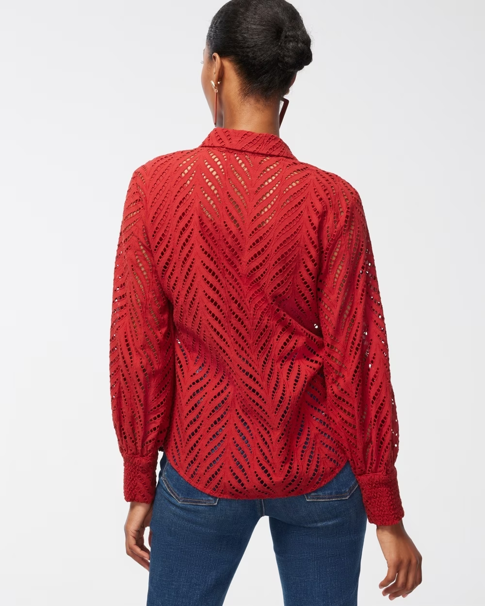 Poplin Cutwork Shirt