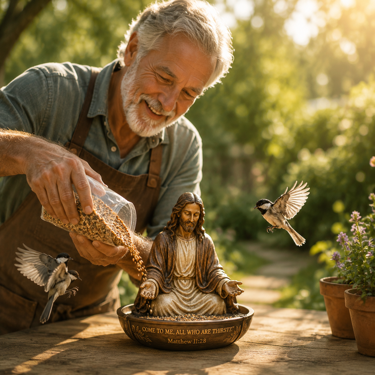 Garden of Grace · Blessing Bird Feeder