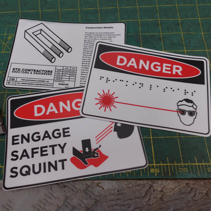 WARNING! Stickers