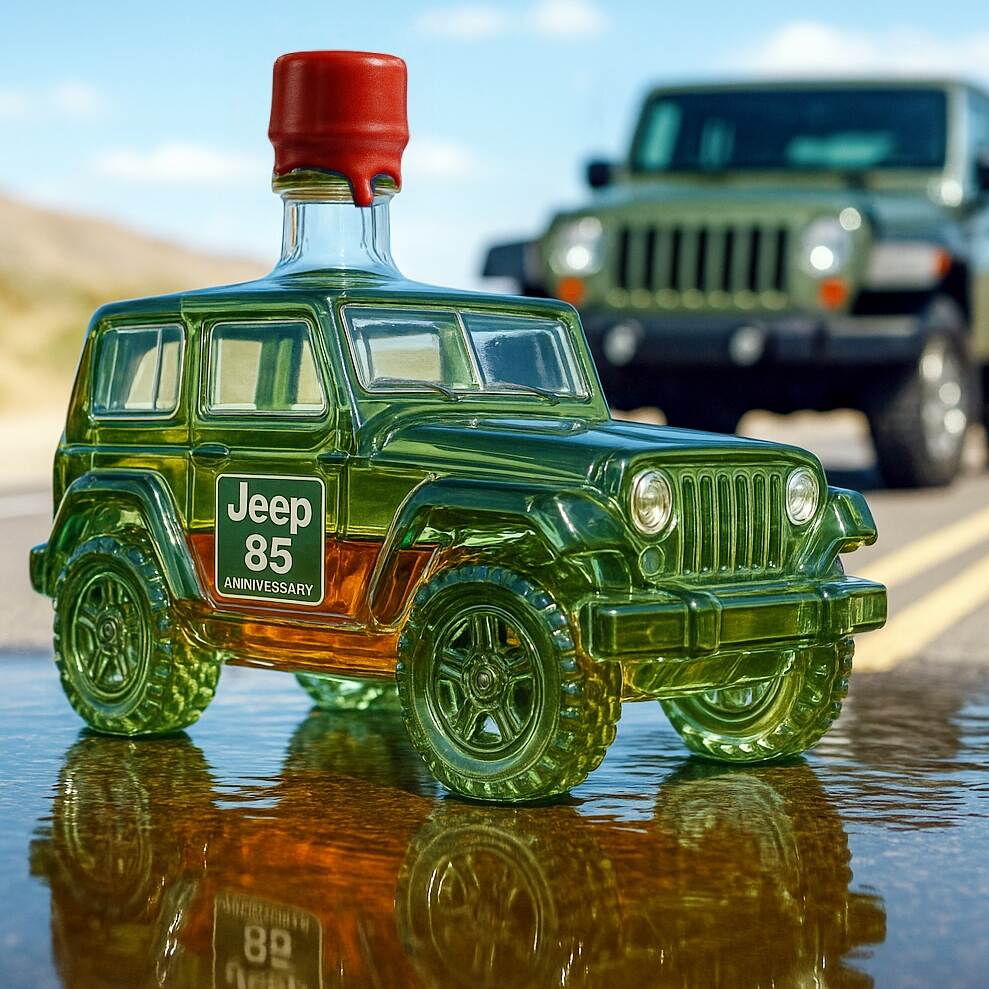 Jeep 85th Anniversary Whiskey Bottle