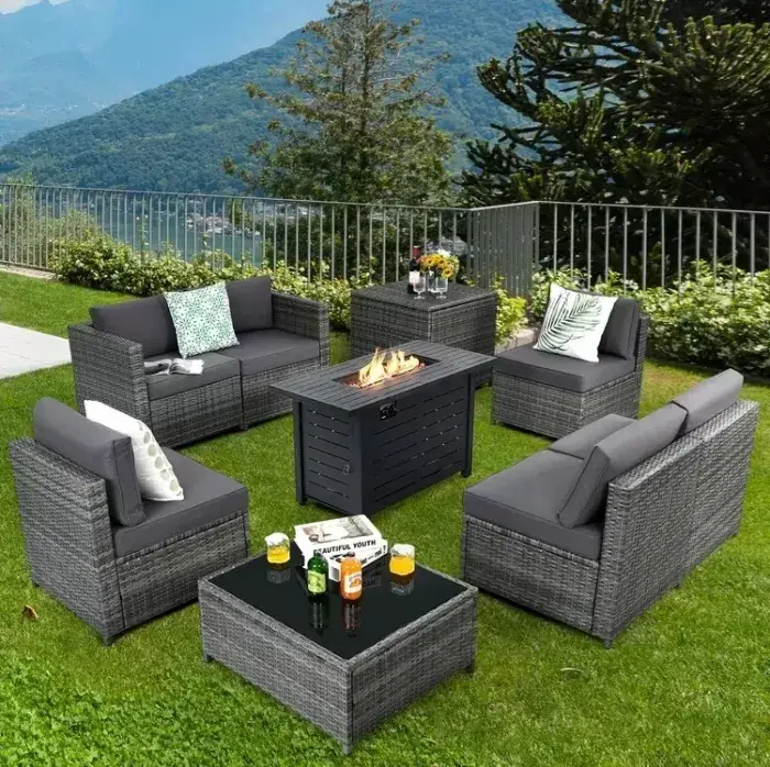 Rattan sofa set
