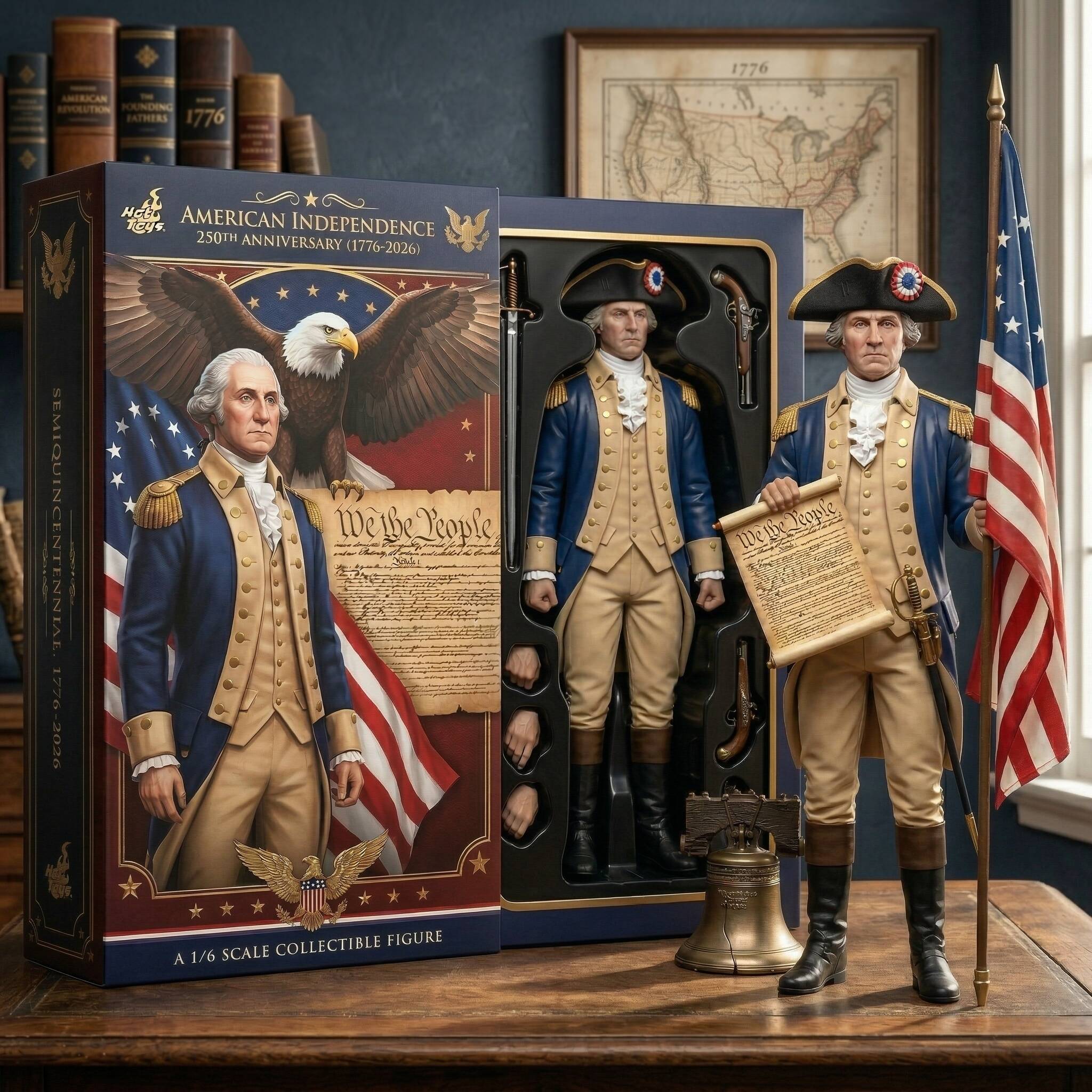 🗽American Independence 250th Anniversary Hot Toys Scale Collectible Figure