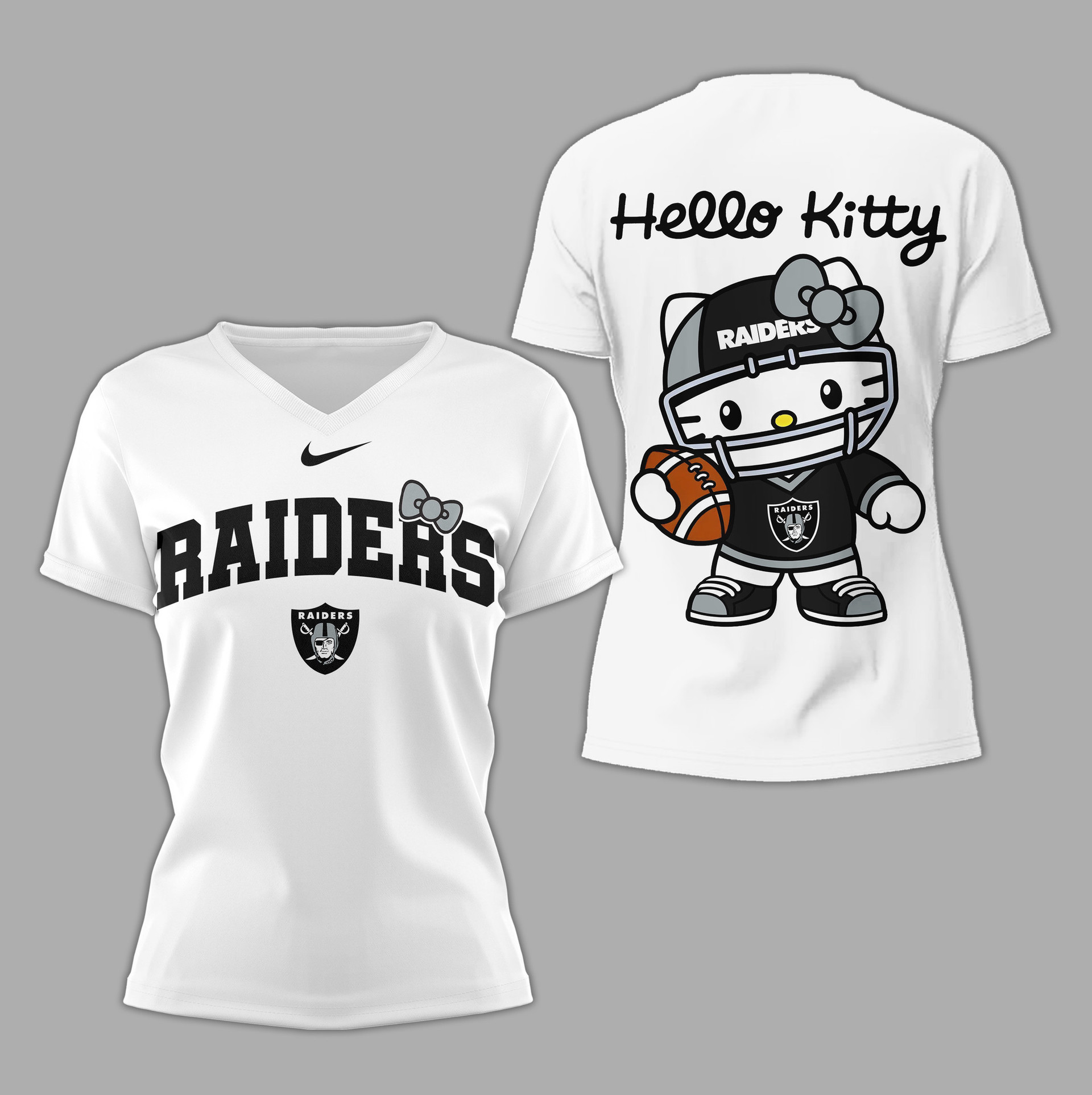 Las Vegas Raiders | Premium NFL Hello Kitty Women's Shirt TD