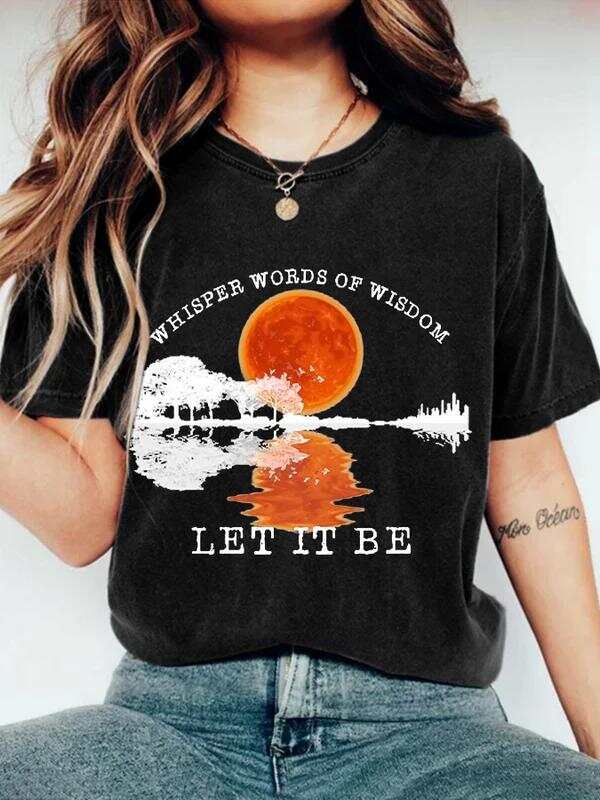 Whisper Words Of Wisdom Let It Be Art Print Casual T-shirt