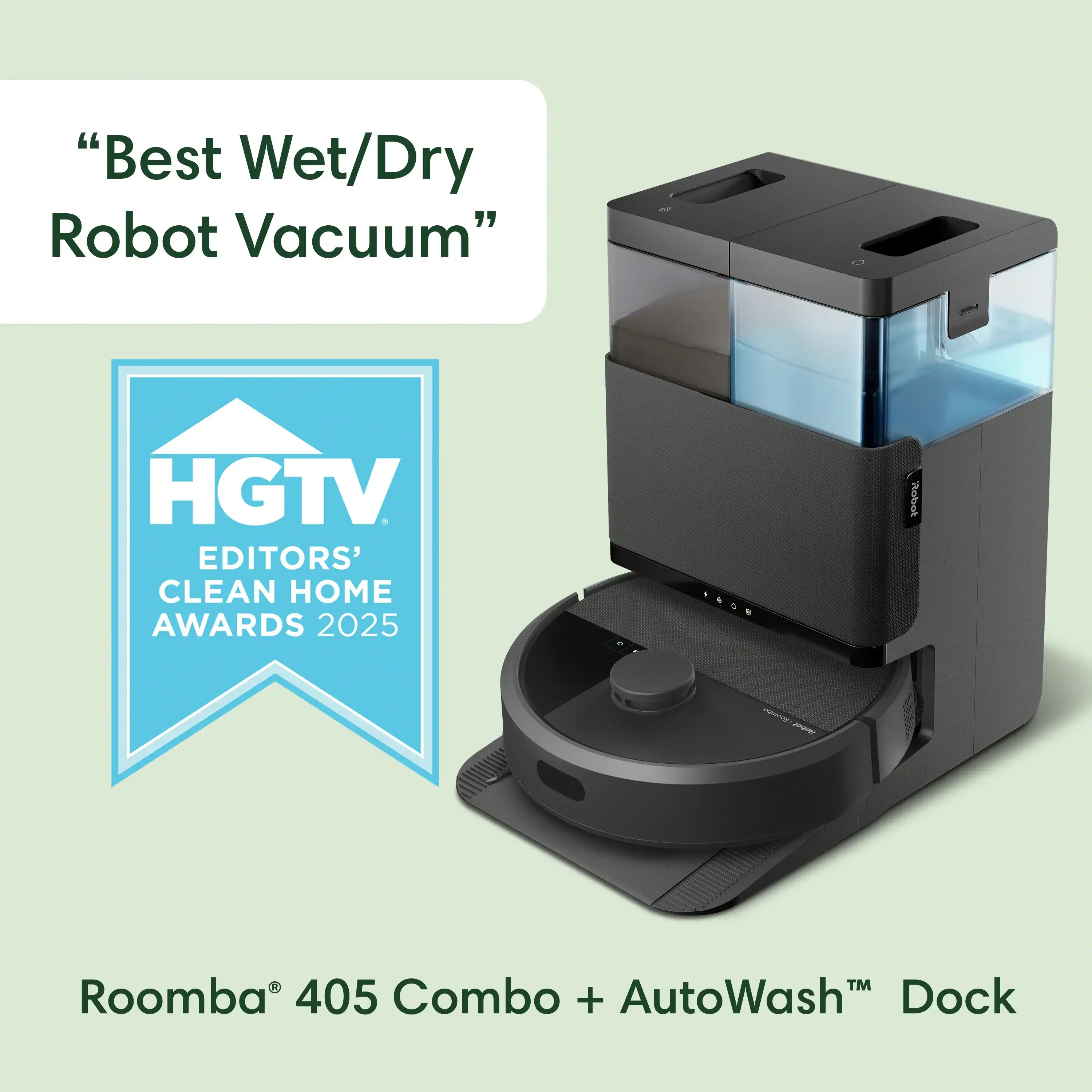 GoodfindDeals Plus 405 Robot Vacuum & Mop, Auto Wash Dock, Strong Suction