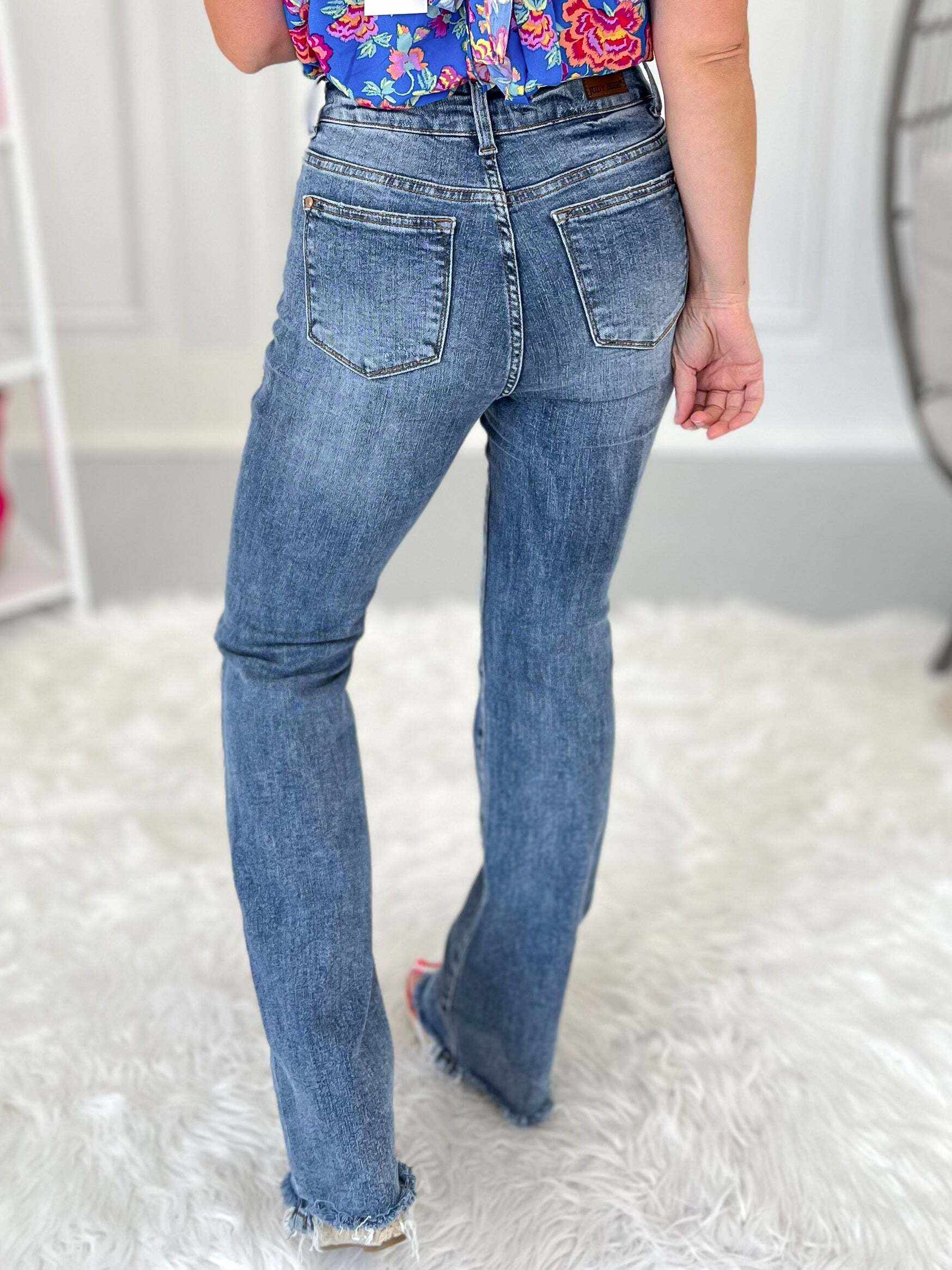 Double Down - Christmas Double Down Bootcut Jeans- Final Sale