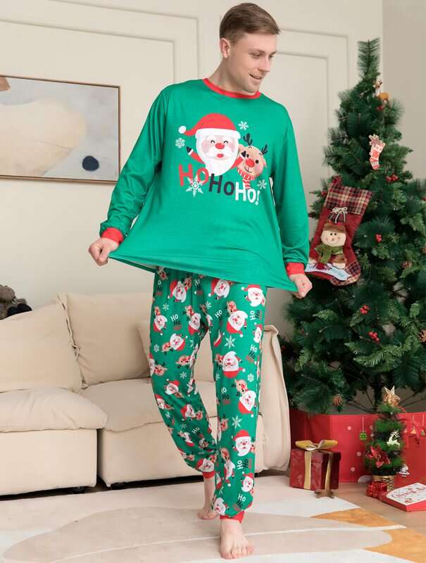Christmas Pajamas Family Matching Santa Claus Sleepwear Sets