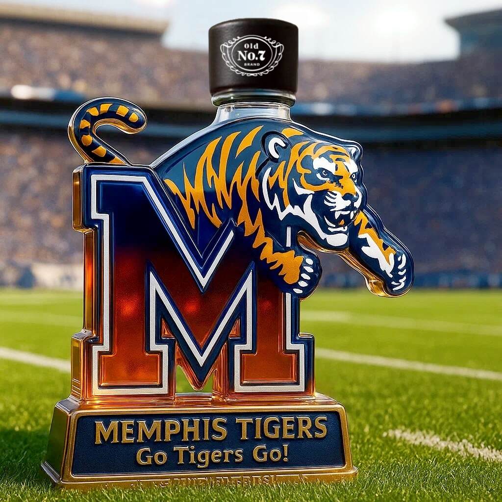 Memphis Tigers Limited Edition Whiskey Bottle