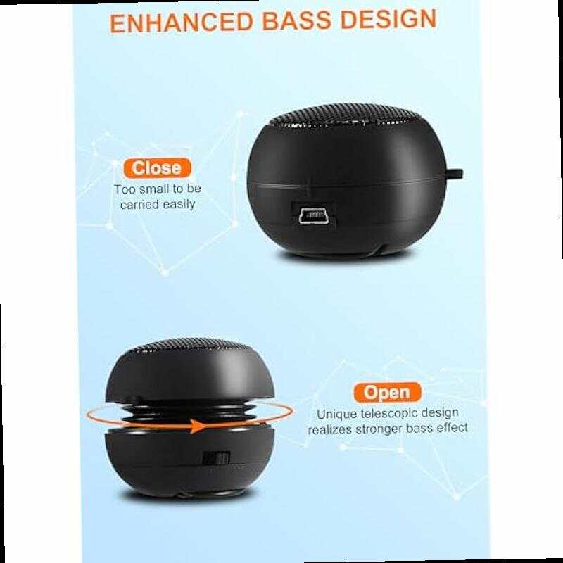 Portable Mini Speaker USB Wired Small Speakers with 3 5mm Aux Input Jack Travel Speakers for Laptop Computer MP3 Player Speaker for Mobile Phone MP3 PC