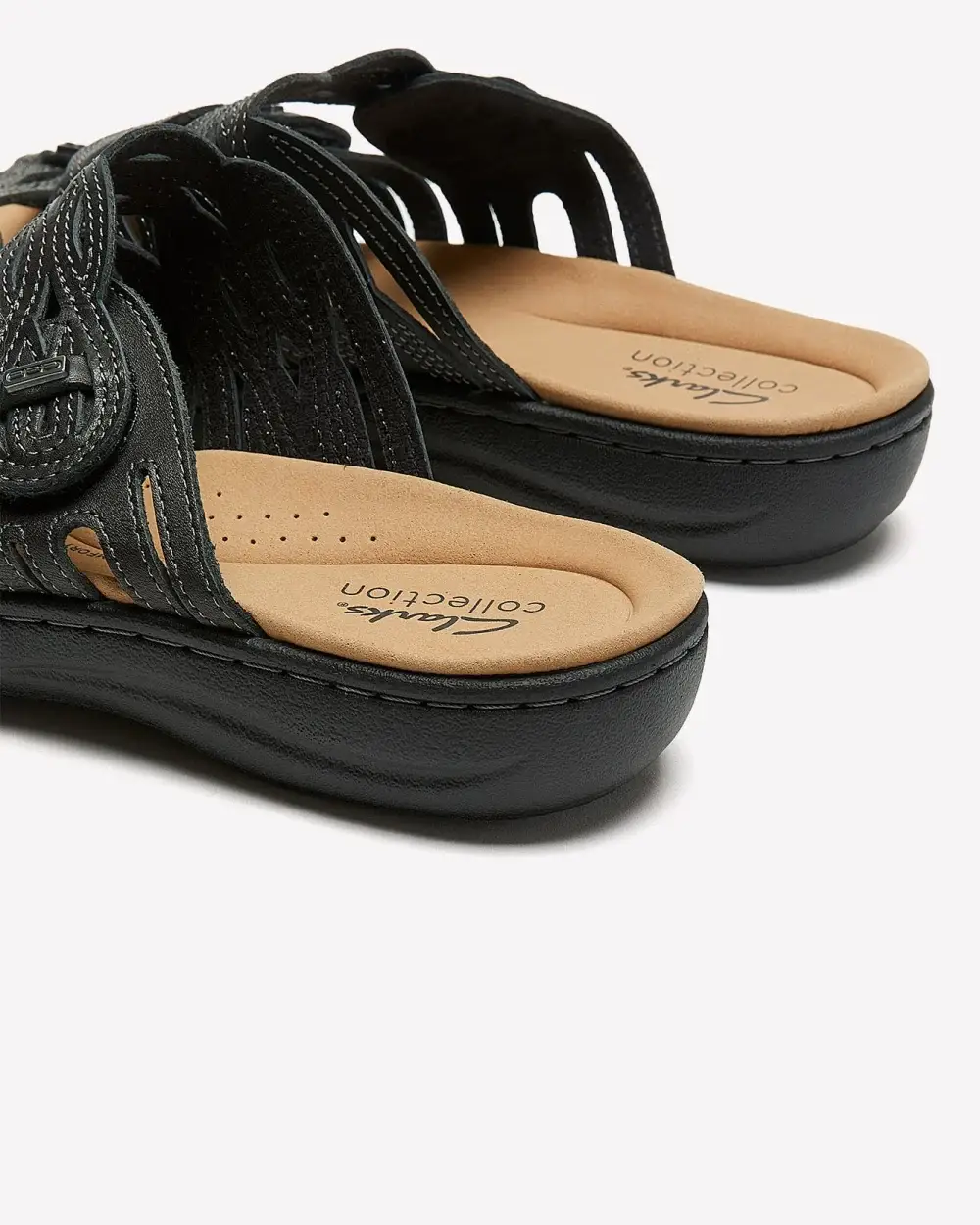 Wide Width, Leather Flat Sandal - Clarks