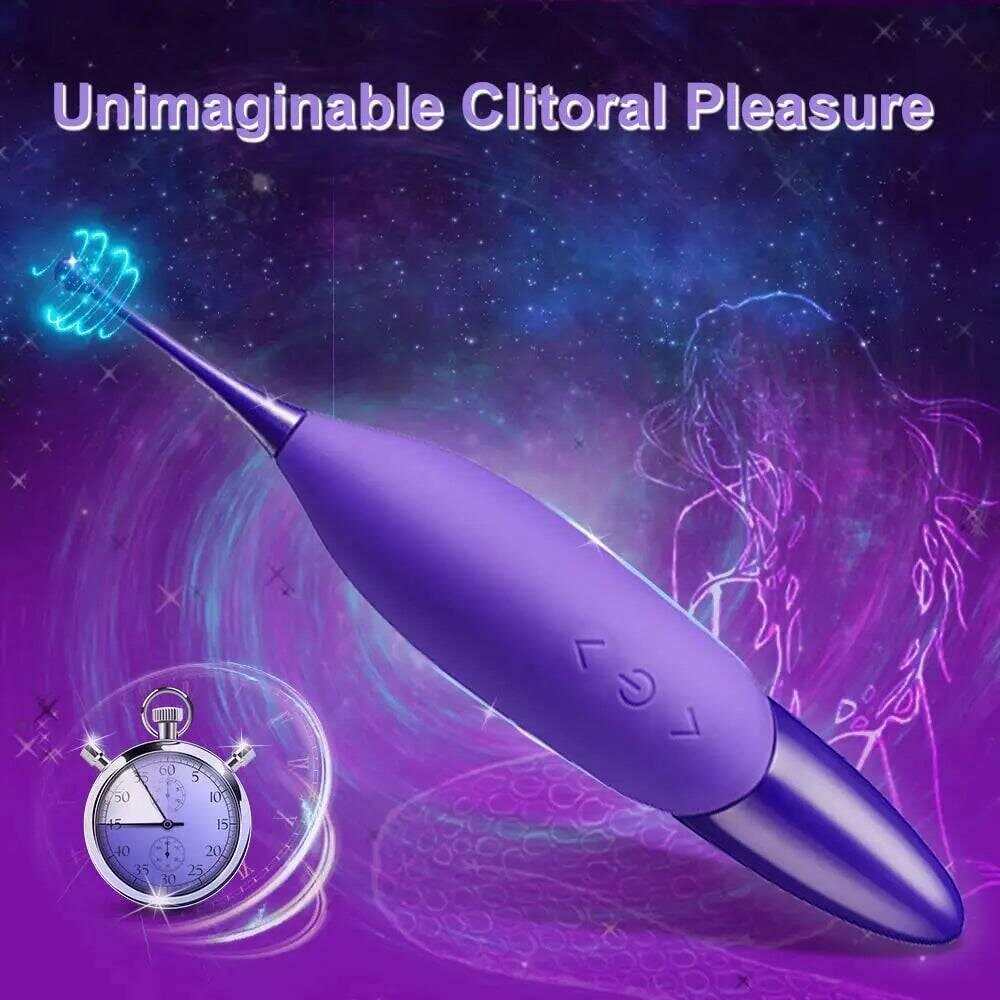 Mini Clitoris G-Spot Vibrator for Women: 3 Silicone Heads, 10 Vibration Modes, Clitoral & Penis Stimulator