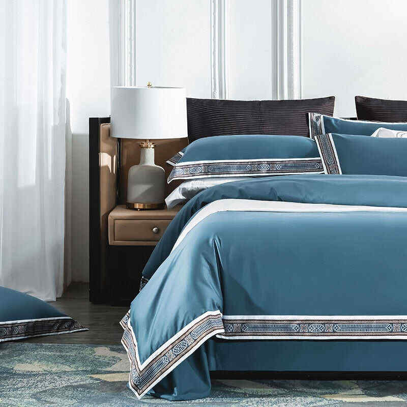 Fezaran Silky Soft Egyptian Cotton Duvet Cover Set