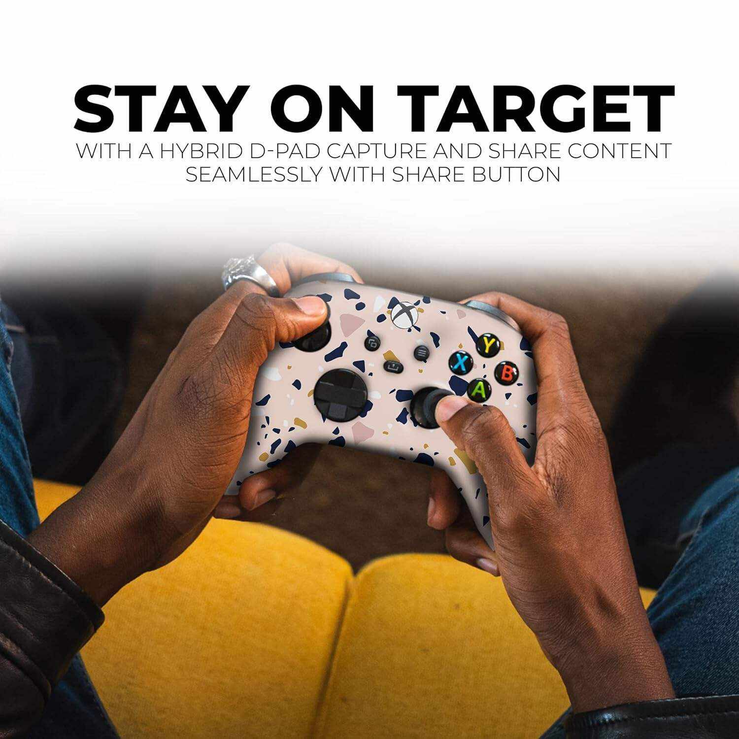 DreamController Original X-box Wireless Controller Special Edition Customized Compatible with X-box One S/X-box Series X/S & Windows 10 Made with Advanced HydroDip Print Technology(Not Just a Skin)