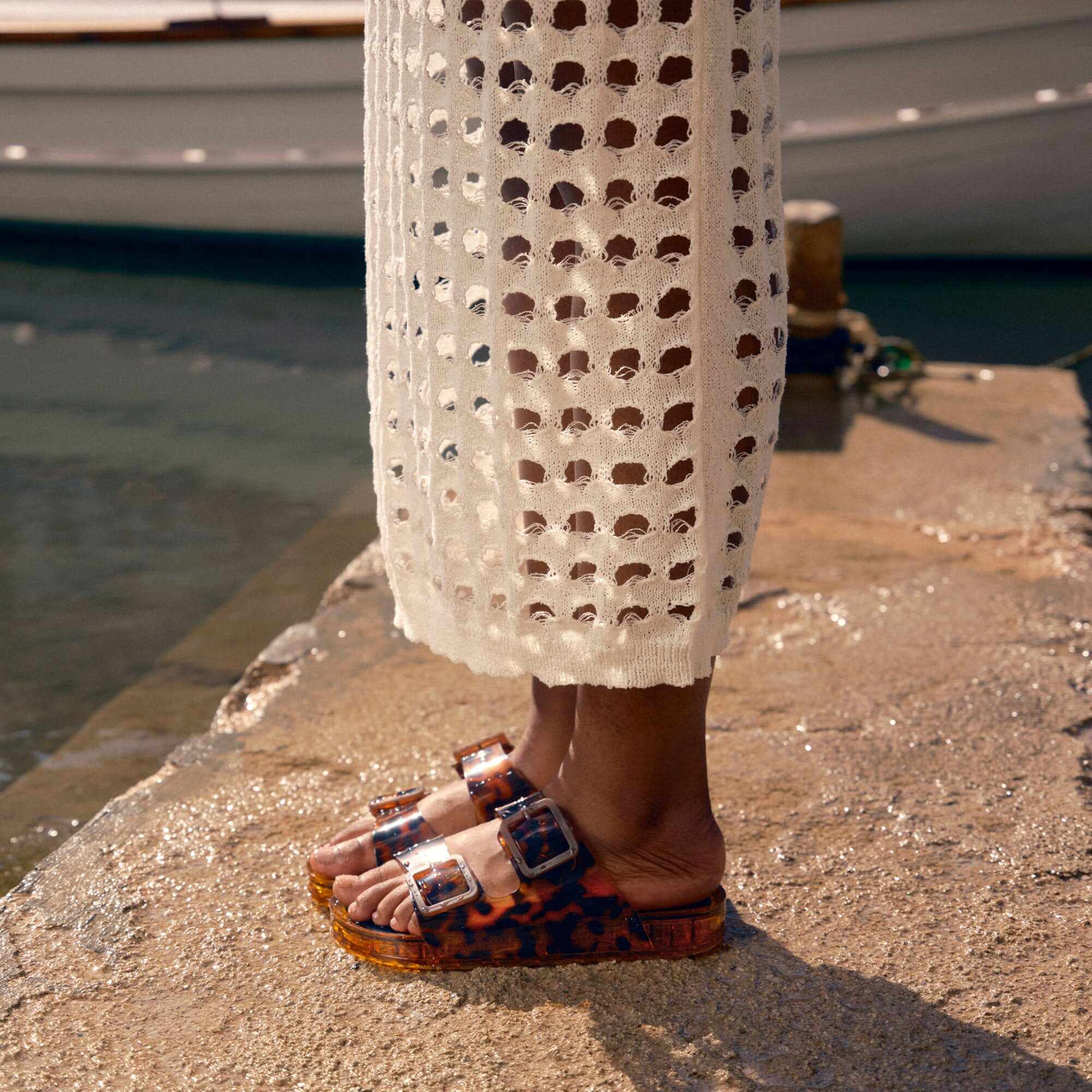 JULIO SANDALS TORTOISE VINYL