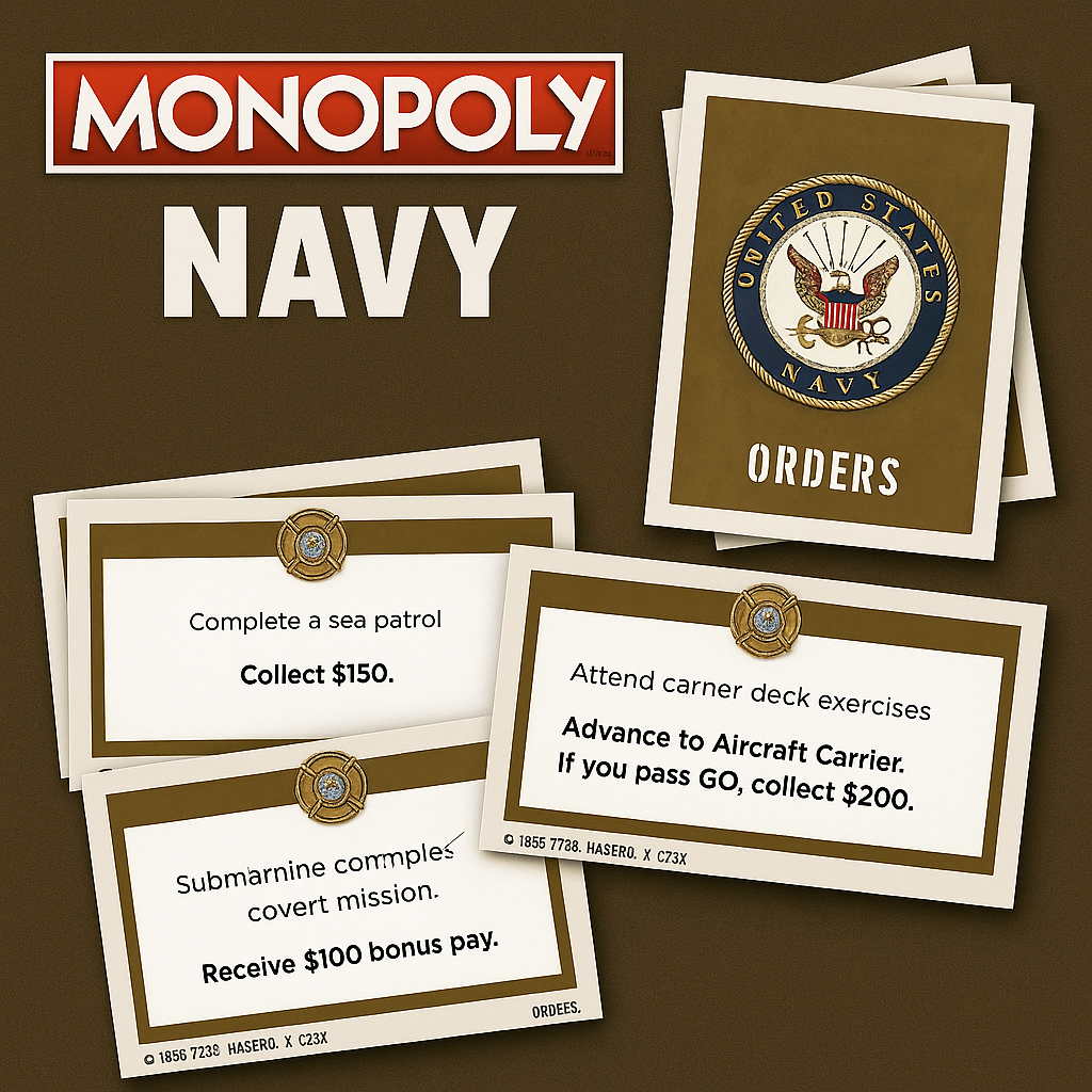 Navy 250th Anniversary Edition Monopoly
